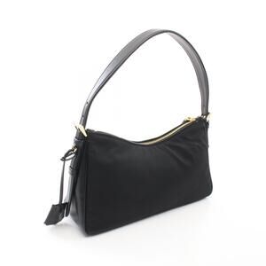 Prada TESSUTOVITELLO Nylon Black Bag Shoulder Leather